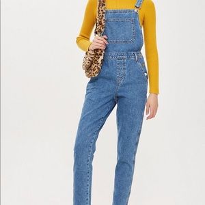 Topshop Moto cropped overalls size 0